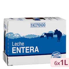 Leche entera Hacendado