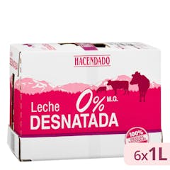 Leche desnatada Hacendado