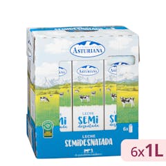 Leche semidesnatada Asturiana