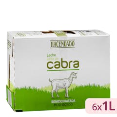 Leche semidesnatada de cabra Hacendado
