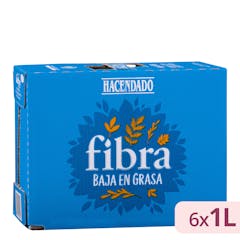 Bebida láctea semidesnatada con fibra Hacendado