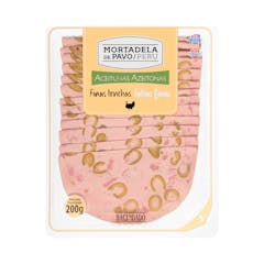 Mortadela de pavo con aceitunas Hacendado finas lonchas