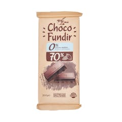 Chocolate negro 70% cacao fundir Hacendado 0% azúcares añadidos