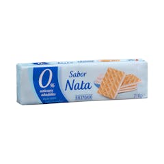 Barquillos rellenos de nata Hacendado 0% azúcares añadidos