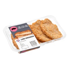 Lomo de cerdo marinado empanado sin gluten