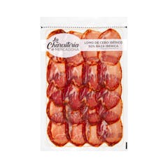 Lomo de cebo ibérico 50% raza ibérica cortado a máquina