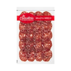 Salchichón de bellota ibérico cortado a máquina