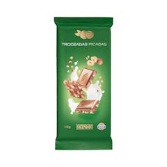 Chocolate con leche Hacendado avellanas troceadas