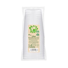Vasos grandes de plástico Bosque Verde reutilizables