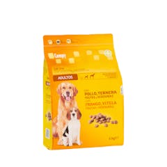 Comida perro adulto Compy con pollo, ternera, frutas y verduras