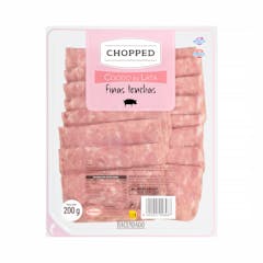 Chopped cocido en lata Hacendado finas lonchas