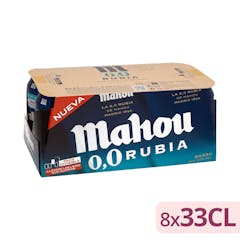 Cerveza 0,0% sin alcohol rubia Mahou