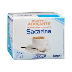 Edulcorante sacarina en sobres Hacendado