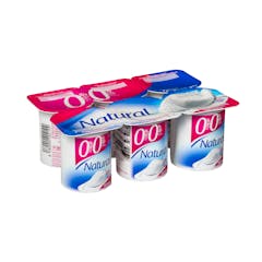Yogur natural Hacendado 0% MG 0% azúcares añadidos