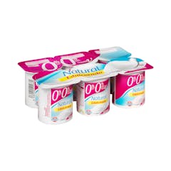 Yogur natural edulcorado Hacendado 0% MG 0% azúcares añadidos