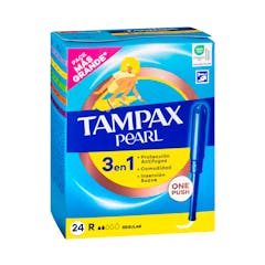 Tampones regular Tampax Pearl con aplicador