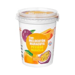 Yogur cremoso con melocotón y maracuya Hacendado