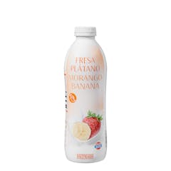 Bebida láctea de fresa y plátano Hacendado