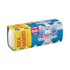 Bebida láctea natural Actimel 0% MG 0% azúcares añadidos