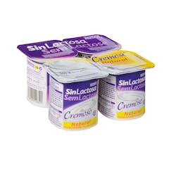 Postre lácteo cremoso natural azucarado sin lactosa Hacendado