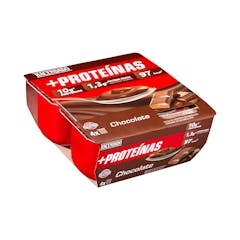 Natillas con chocolate +Proteínas Hacendado 1,3 g MG 10 g proteínas