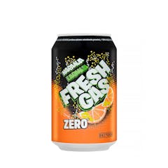 Refresco de naranja Hacendado zero azúcar fresh gas
