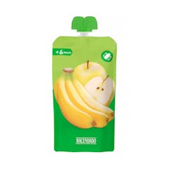 Bolsita puré plátano y manzana Hacendado +6 meses