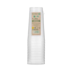 Vasos medianos de plástico Bosque Verde reutilizables