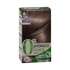 Coloración permanente 0% amoníaco 6.1 rubio oscuro ceniza Colorcor