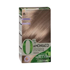 Coloración permanente 0% amoníaco 8.1 rubio claro ceniza Colorcor