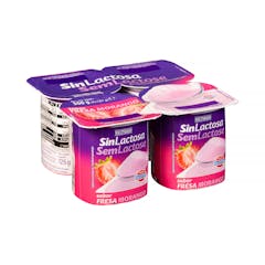 Postre lácteo sabor fresa sin lactosa Hacendado
