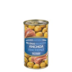 Aceitunas verdes rellenas de anchoa Hacendado
