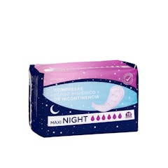 Compresa de incontinencia night maxi Deliplus sin alas