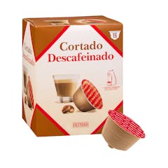 Cortado en cápsula descafeinado Hacendado