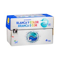 Detergente ropa blanca y color Bosque Verde en cápsulas