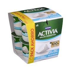 Bífidus natural edulcorado probióticos Activia 0% MG 0% azúcares añadidos