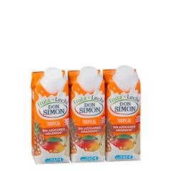 Fruta + leche tropical Don Simón sin azúcares añadidos y zero materia grasa