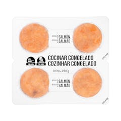 Medallones de salmón Hacendado cocinar congelados
