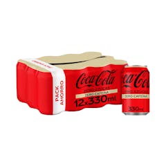 Refresco Coca-Cola zero azúcar zero cafeína