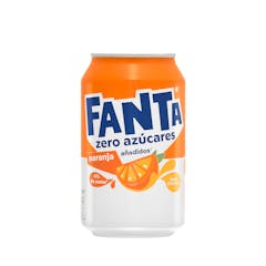 Refresco Fanta naranja zero azúcares añadidos
