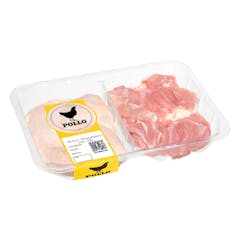 Muslos de pollo deshuesados con piel