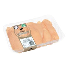 Filetes pechuga de pollo certificado alimentado con un 50% de maíz
