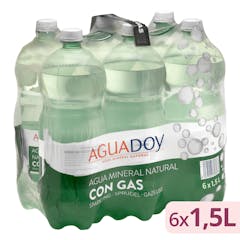 Agua mineral con gas grande Aguadoy