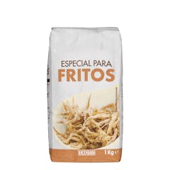 Harina semolosa de trigo Hacendado especial para fritos