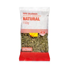 Pipas de calabaza natural Hacendado peladas
