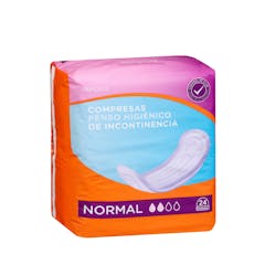 Compresa de incontinencia normal Deliplus sin alas
