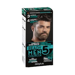 Tinte cabello hombre 0% amoníaco 3 moreno 4 castaño Colorcor