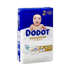 Pañales bebé talla 2 Dodot Sensitive de 4-8 kg