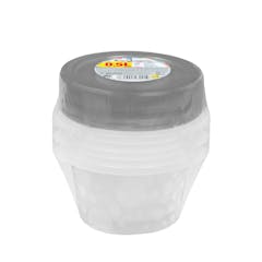 Recipiente de plástico redondo 0,5L Bosque Verde