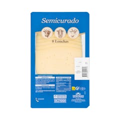 Queso lonchas semicurado mezcla Entrepinares